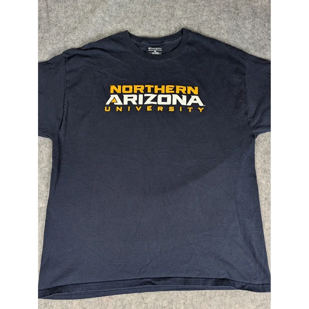 Champion Northern Arizona University NAU Lumberjacks Navy Blue T-Shirt XL